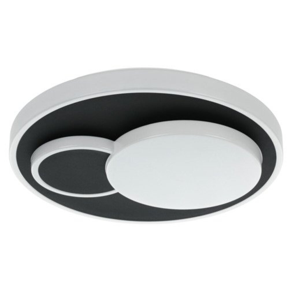 LED lámpa , mennyezeti , kerek , 19.5W , meleg fehér , fekete , EGLO , LEPRESO , 75665