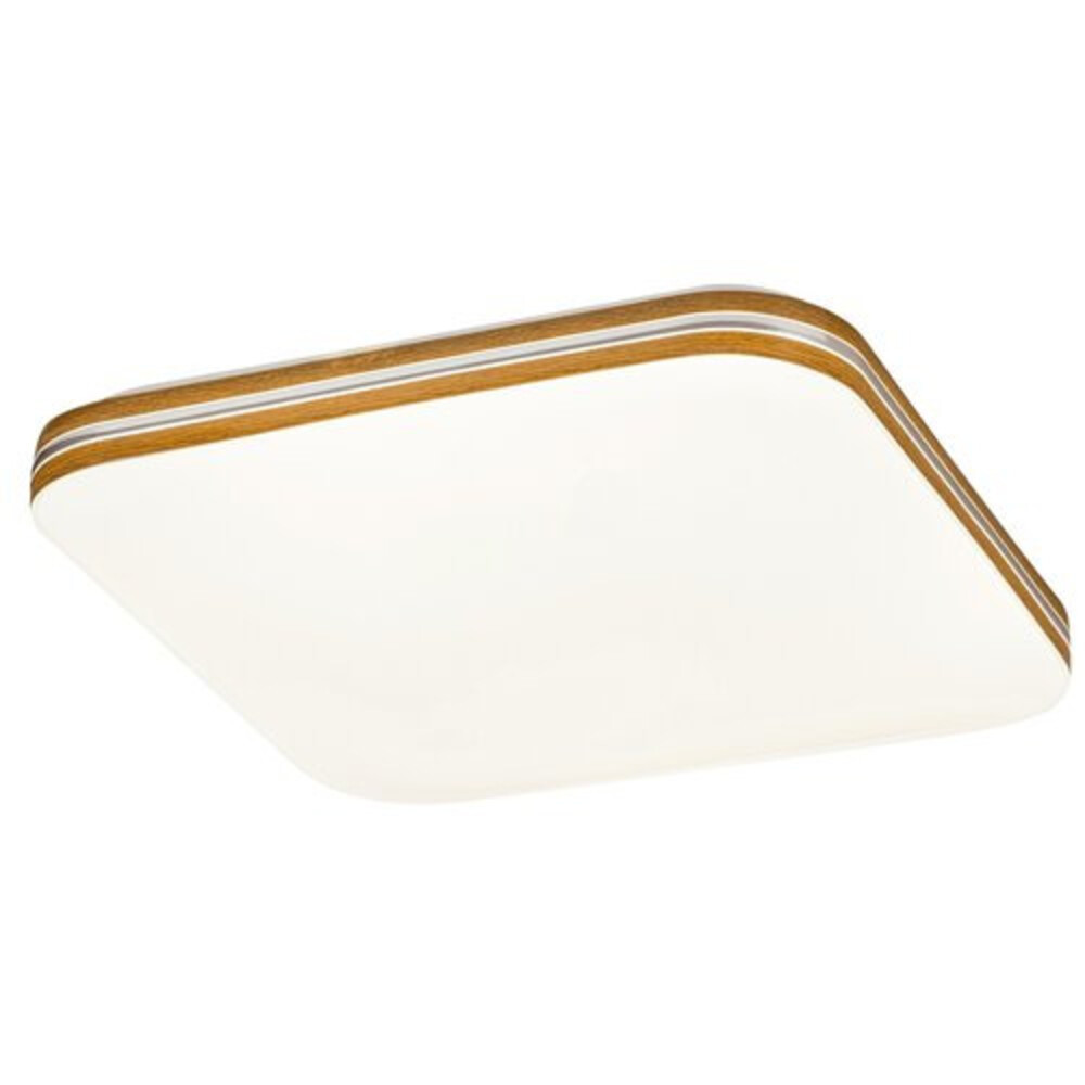 LED lámpatest , mennyezeti ,18W , természetes fehér , négyzet , fehér/dió , Rábalux , OSCAR