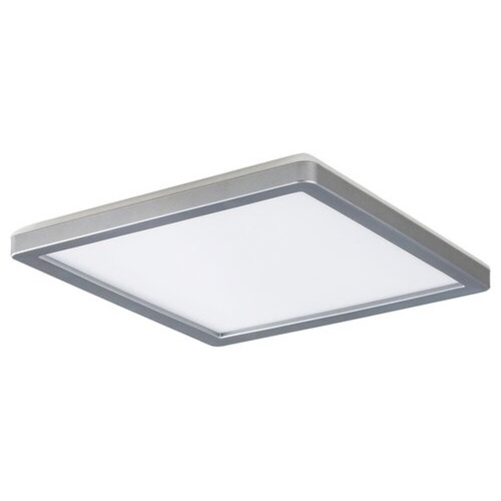 LED lámpatest , mennyezeti , backlight effect , 15W , természetes fehér , négyzet , ezüst , IP44 , Rábalux , LAMBERT