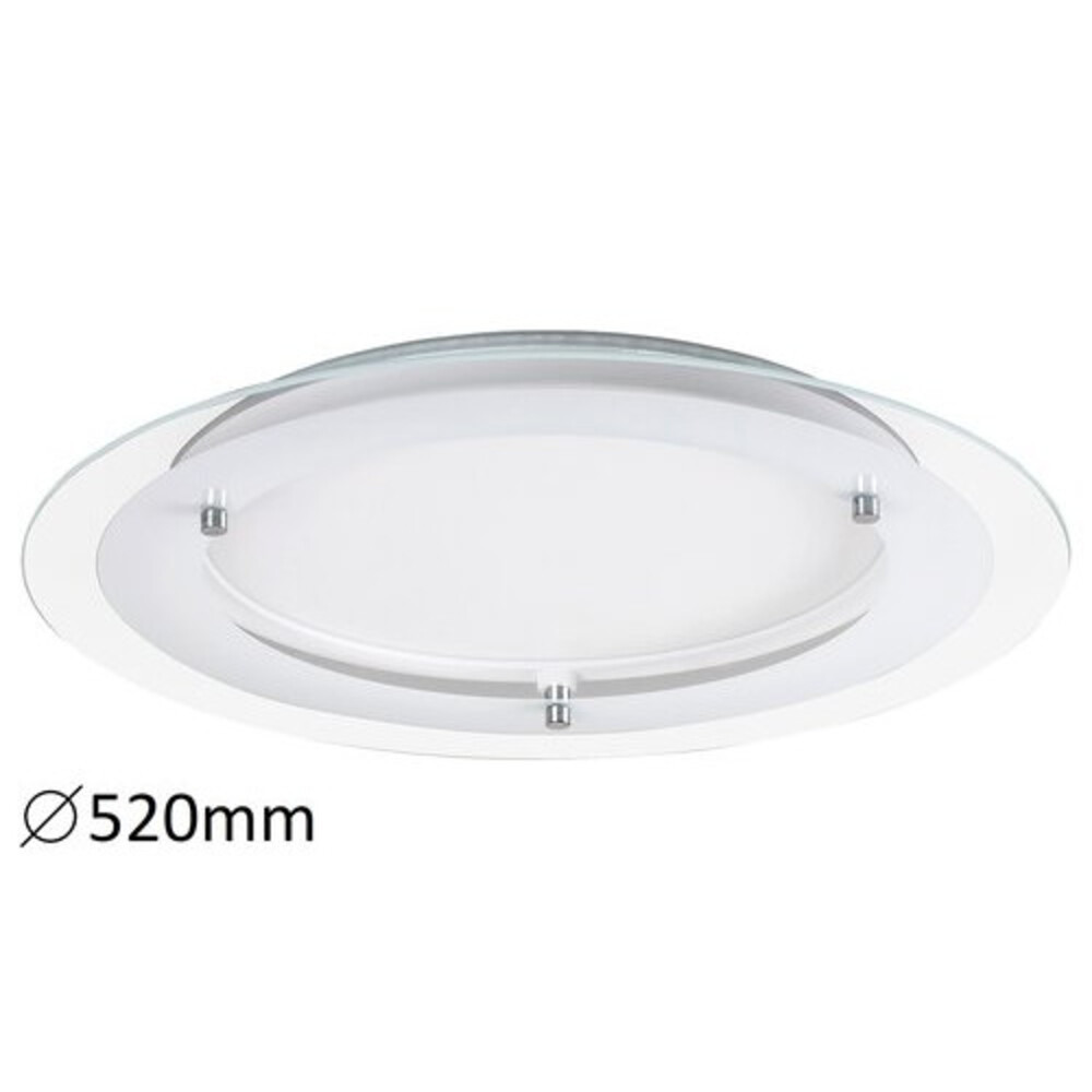 LED lámpatest , mennyezeti , backlight effect , 22W , természetes fehér , kerek , fehér , Rábalux , LORNA