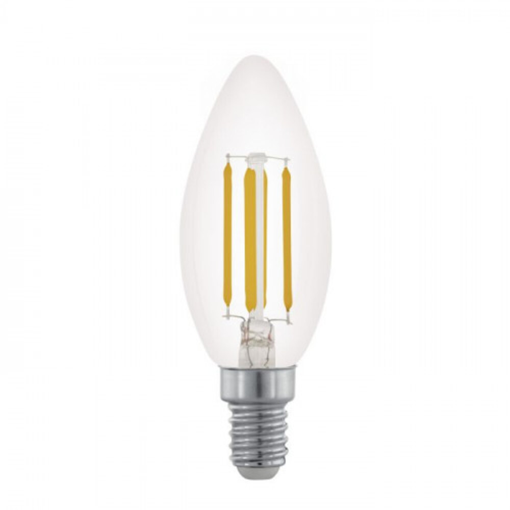 LED lámpa , égő , izzószálas hatás , filament , gyertya , E14 foglalat , 4 Watt , meleg fehér , dimmelhető , EGLO , 110025