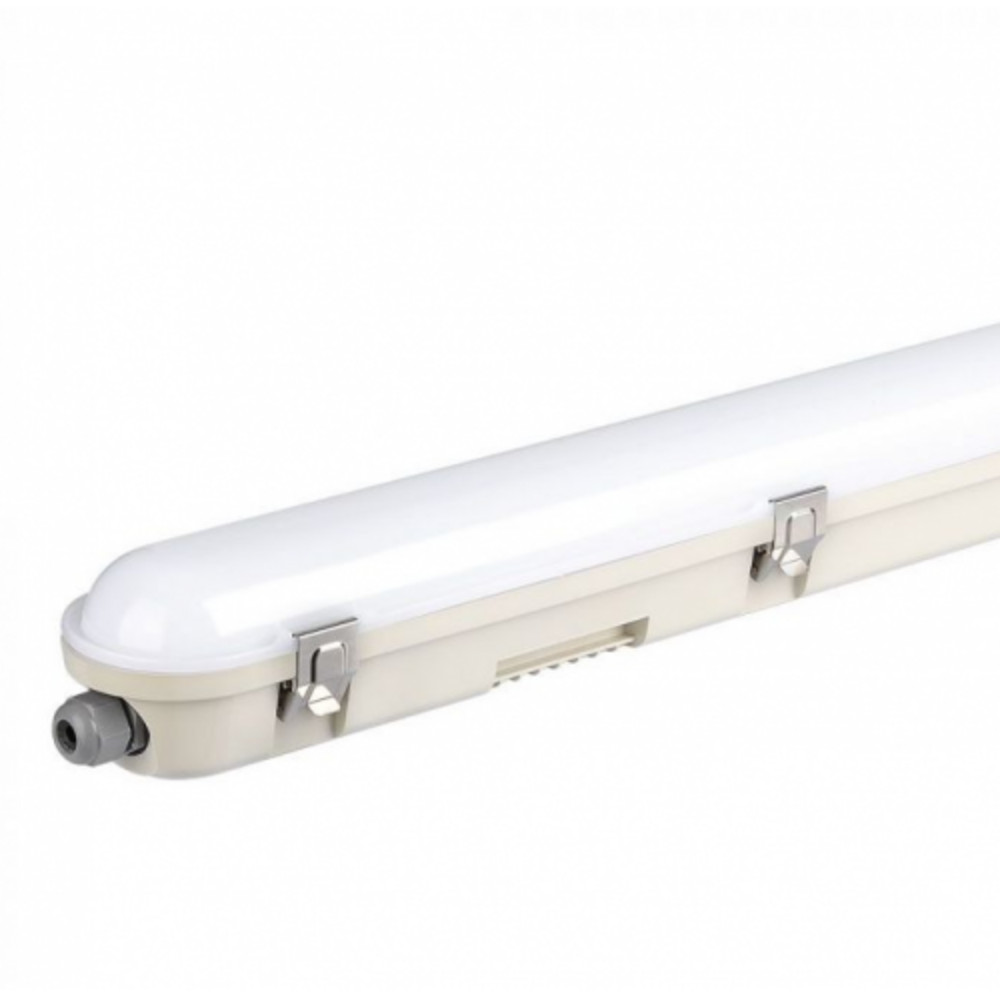 LED lámpatest , 36 Watt , 120 cm , kompakt armatúra , por- és páravédett , mozgásérzékelővel , IP65 , természetes fehér , Samsung chip