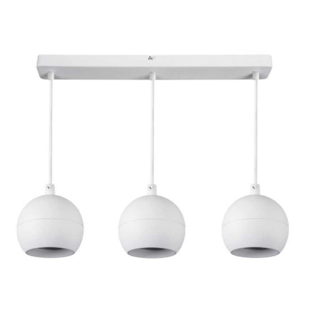 LED lámpa , függeszték , mennyezeti , 3 x GU10 foglalat , fehér , GALOBA