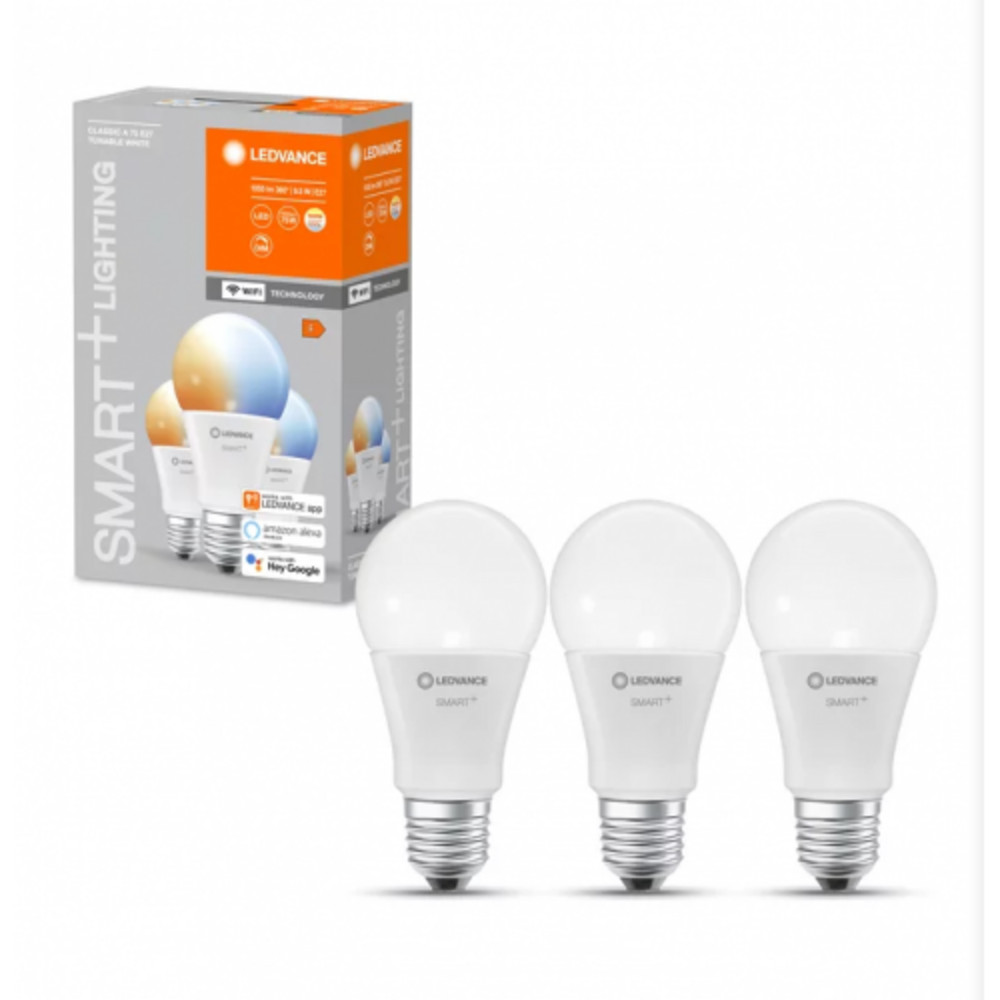 LED lámpa , égő , 3 x E27 , 3 x 9.5W , CCT , dimmelhető , LEDVANCE Smart+ WIFI