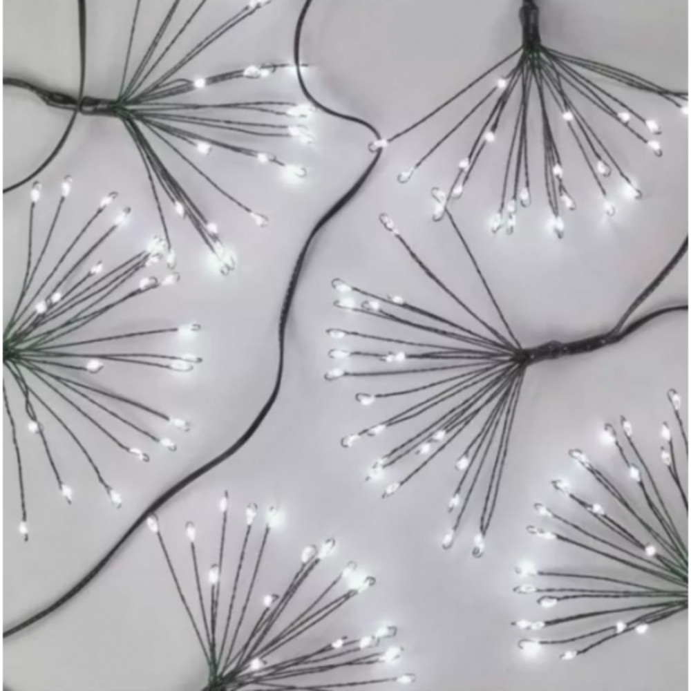 LED fényfüzér – fürtök, nano, 5,2 m, beltérre, hideg fehér, időzítő, IP20, EMOS, D3AC09