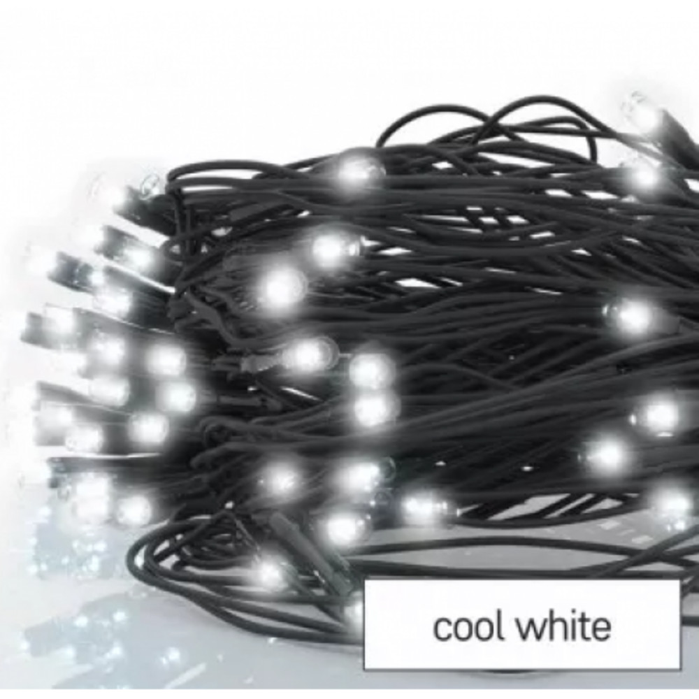 Standard LED sorolható karácsonyi füzér – háló, 1,5x2 m, kültéri, hideg fehér, IP44, EMOS, D1DC01