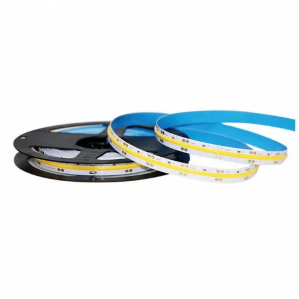 LED szalag , 24 Volt DC , COB , 280 LED/m , DOTLESS , 10 W/m , meleg fehér