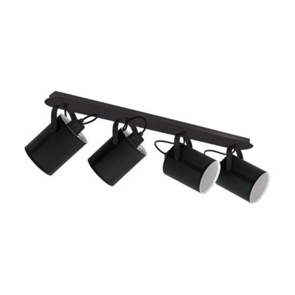 LED lámpatest , spot , 4 x E27 foglalat , billenthető , fekete , EGLO , VILLABATE , 33648