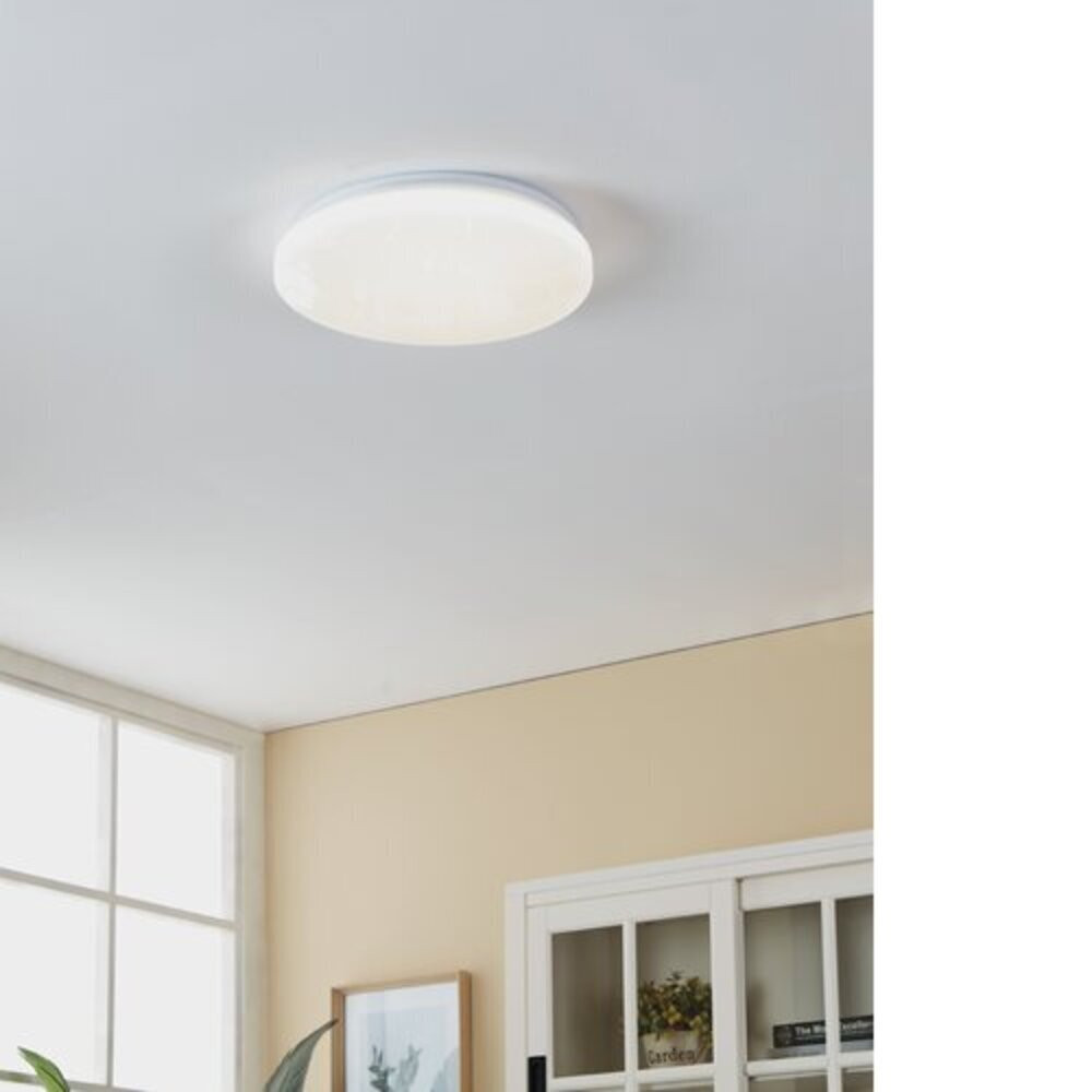 LED lámpatest , mennyezeti/fali , kerek , kristály hatású , 18W , természetes fehér , IP44 , EGLO , FRANIA-S , 900363