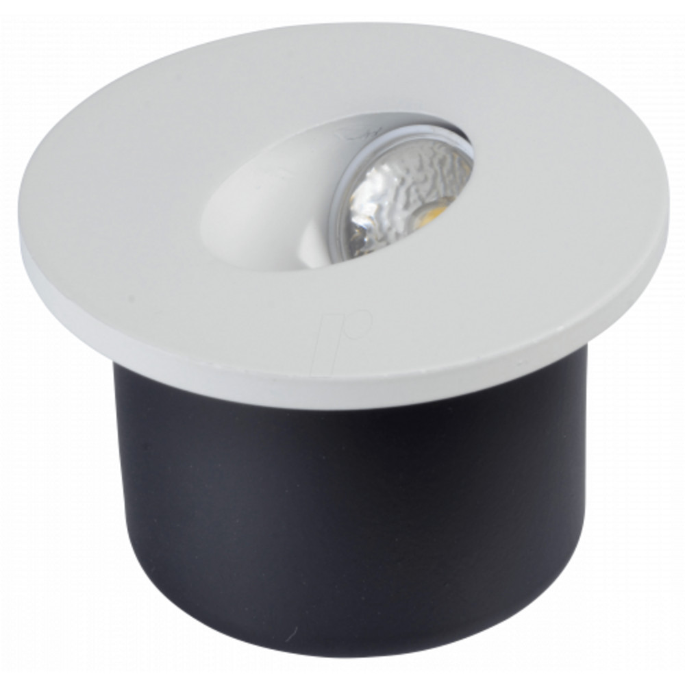 LED lámpatest , oldalfali , lépcsővilágító , 3 Watt , kerek , meleg fehér , V-Tac