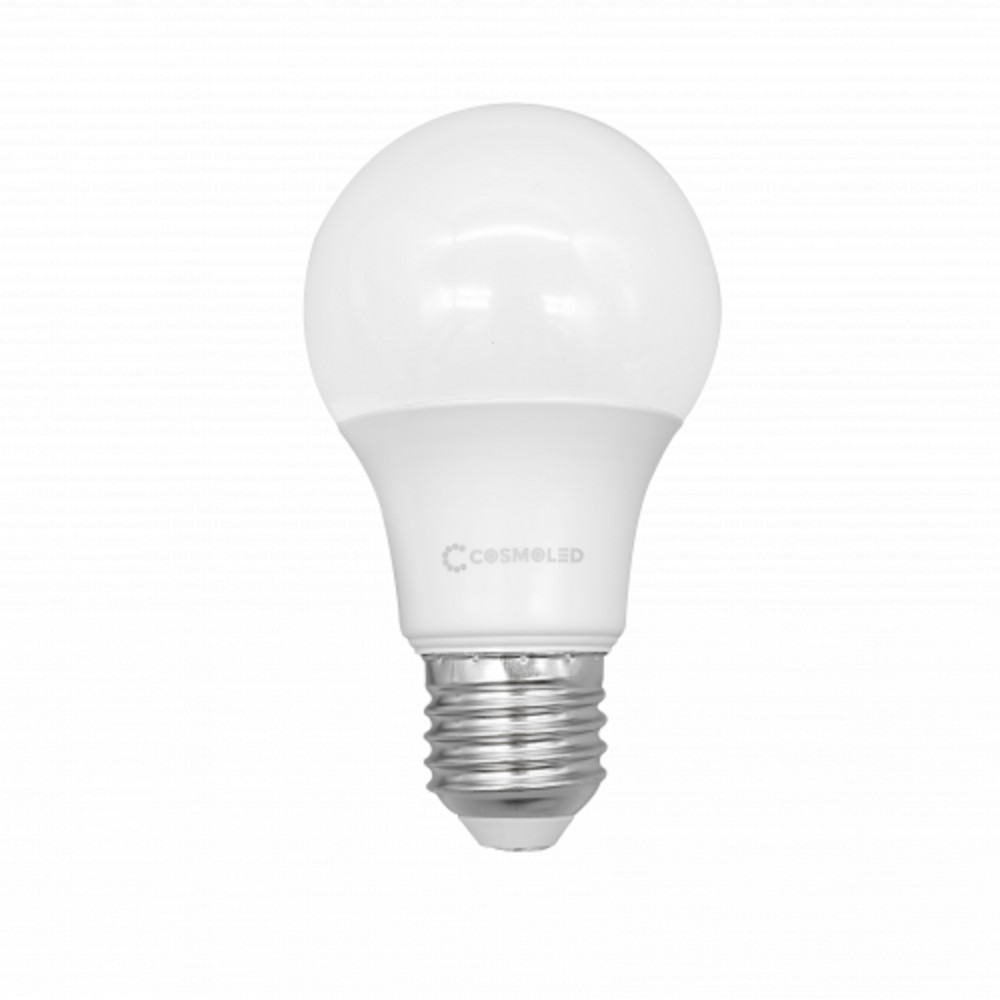 LED lámpa , égő , körte , E27 foglalat , 9W , meleg fehér , A60 , COSMOLED