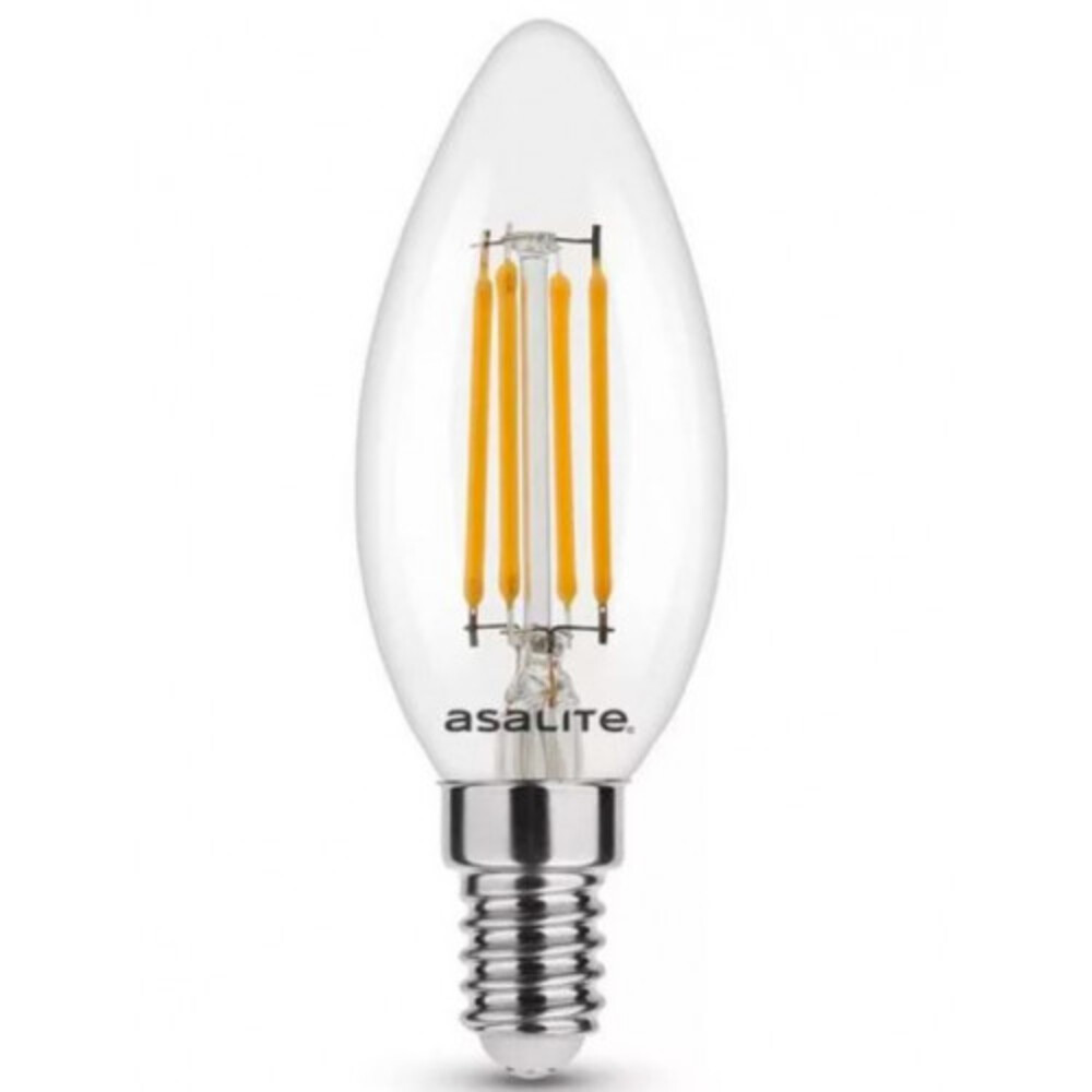 Asalite LED Izzó C35 filament gyertya E14 4W 4000K (400 lumen)