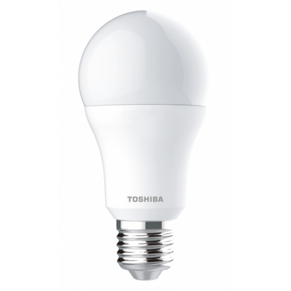 LED lámpa , égő , körte , E27 foglalat , 15 Watt , 180° , hideg fehér , TOSHIBA , 5 év garancia