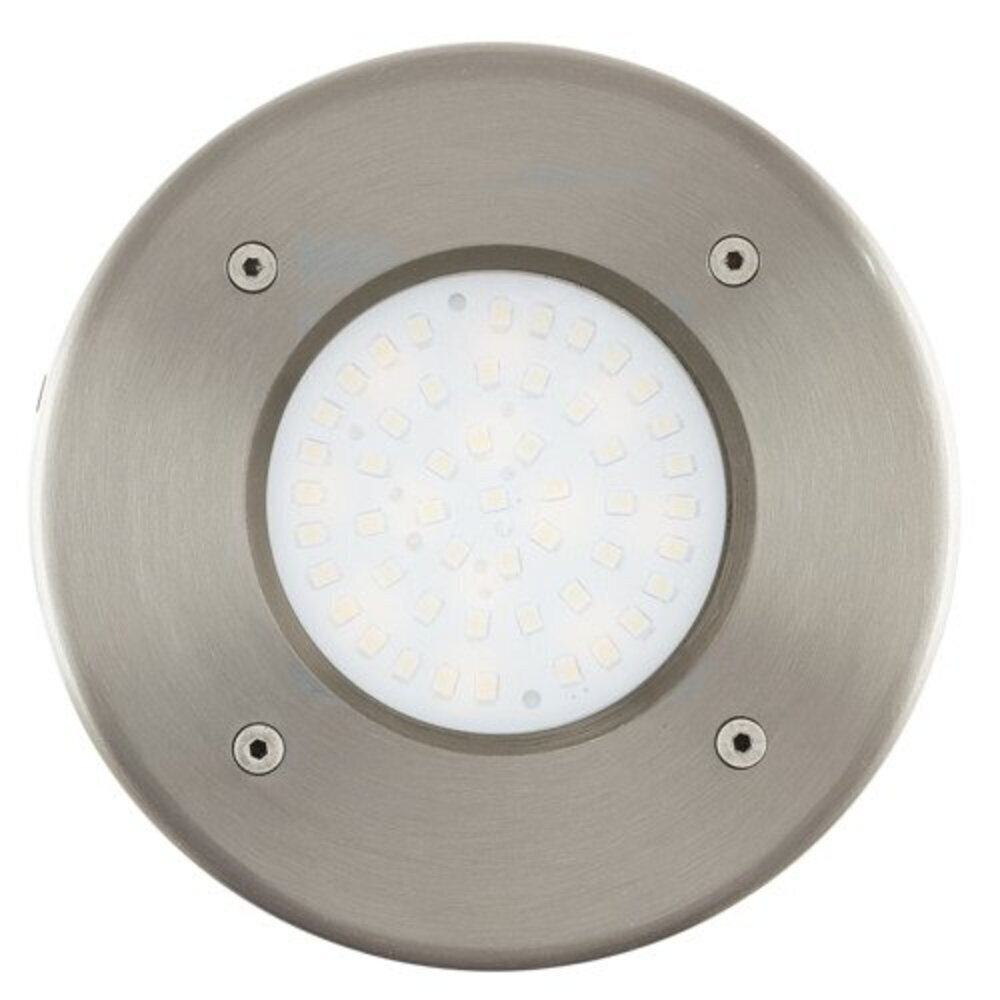 LED lámpatest , taposólámpa , talajba süllyesztett , 2,5W , kerek , meleg fehér , nemesacél , IP67 , EGLO , LAMEDO
