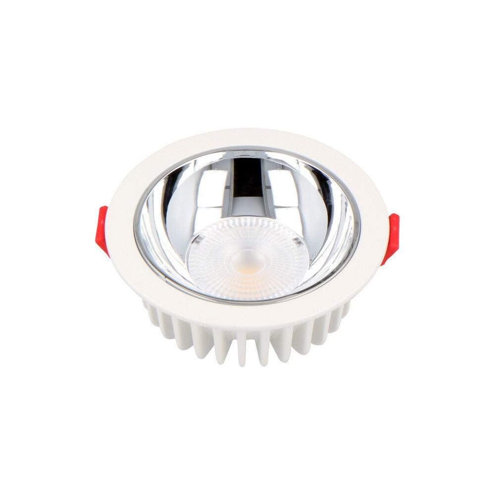 LED panel , mélysugárzó , 7 W , süllyesztett , kerek , természetes fehér , UGR