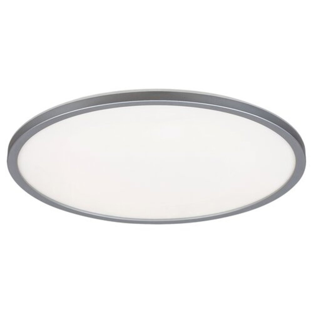 LED lámpatest , mennyezeti , 41.5 cm , 22W , dimmelhető , RGB , kerek , ezüst , Rábalux , RASMUS