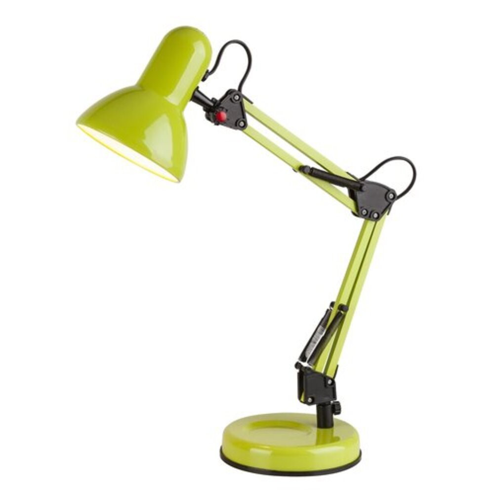 LED lámpatest , asztali , rugós , E27 , fém , zöld , Rábalux , Samson , 4178