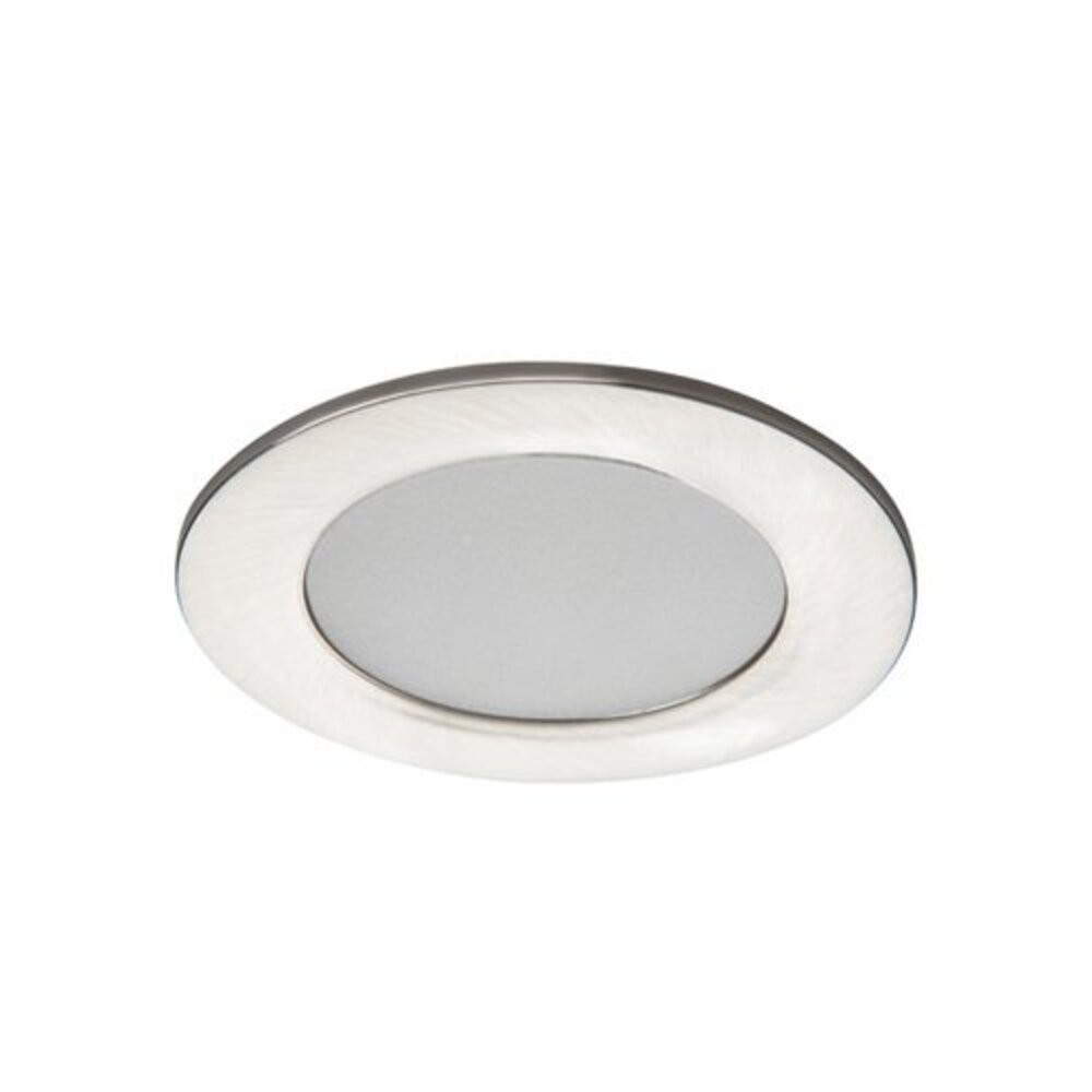 LED lámpatest , spot , süllyesztett , kerek , 4.5W , természetes fehér , szatén nikkel , IP44 , IVIAN