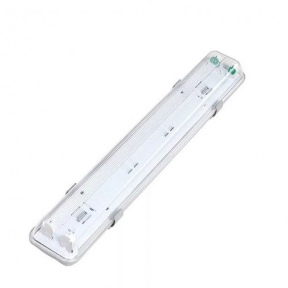 Asalite Prémium IP65 Por-és Páramentes Armatúra 2x60cm T8 LED Csőre Előkészítve (2x9W fénycső nem tartozék)