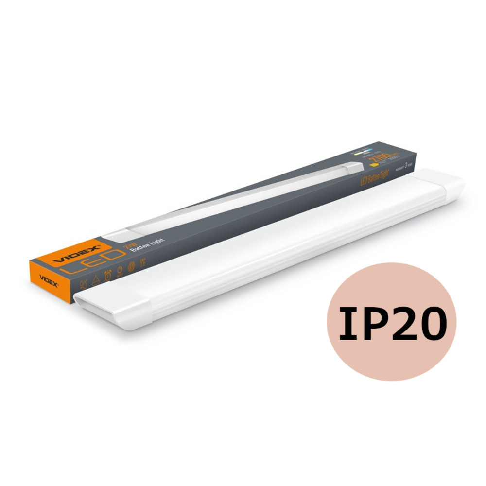 LED lámpatest , 27W , 61.5 cm , kompakt armatúra , pultvilágító , természetes fehér , VIDEX , BATTEN