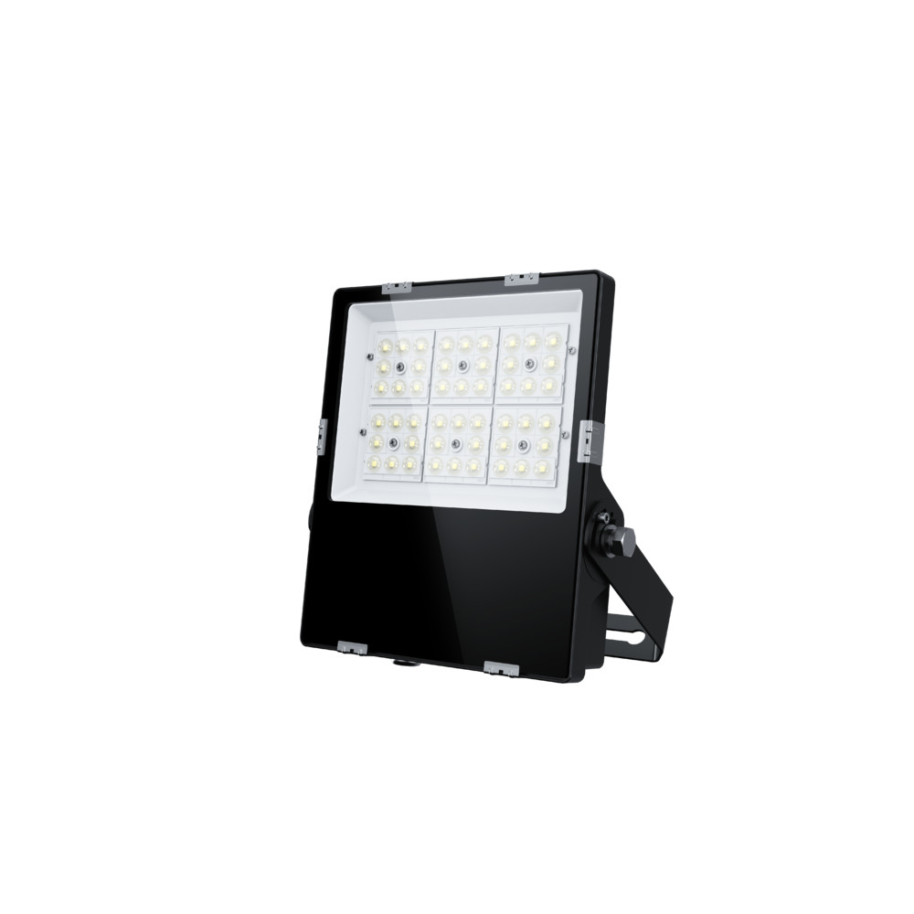 LED reflektor , kültéri , 150W , hideg fehér , 150 lm/W , OSRAM driver , slim , fekete , IP66 , 5 év garancia , LEDISSIMO TECHNICAL