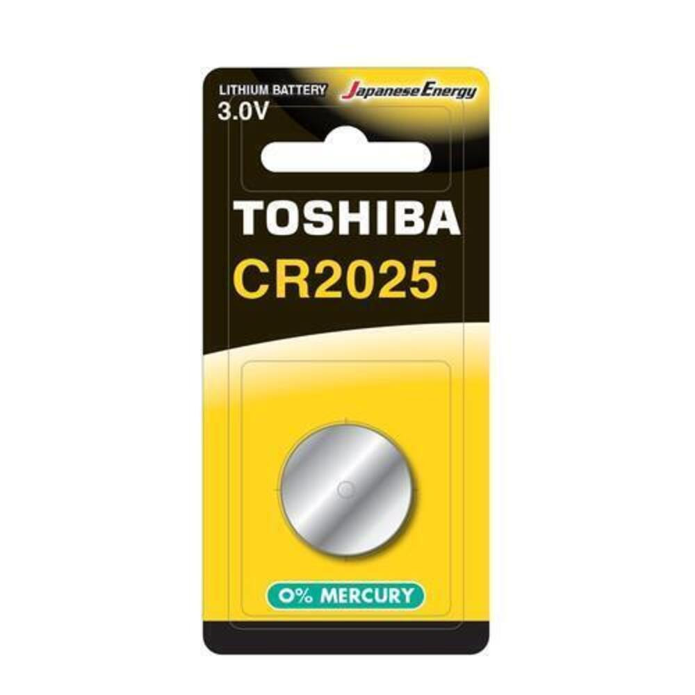 Gombelem CR2025 , lapos elem , 3 Volt , 1 darab , tartós , elem , higany mentes , TOSHIBA
