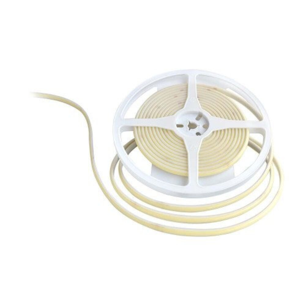 LED szalag , kültéri , 24 Volt DC , COB , 320 LED/m , DOTLESS , 10 W/m , zöld , IP67 , V-TAC - 5m/tekercs, ár méterenként
