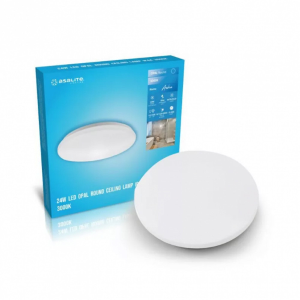 Asalite LED Mennyezeti Lámpa Andrea IP44 24W 3000K (2470 lumen) Kerek