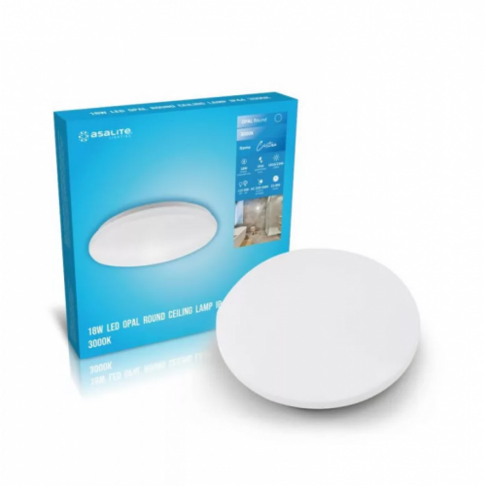 Asalite LED Mennyezeti Lámpa Cristina IP44 18W 3000K (1810 lumen) Kerek