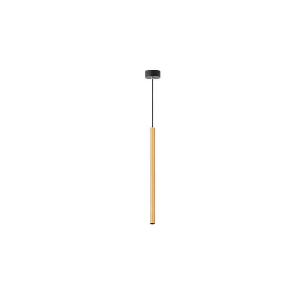 LED lámpa , függeszték , mennyezeti , fekete , arany , 50cm , G9 foglalattal , acél , Piero