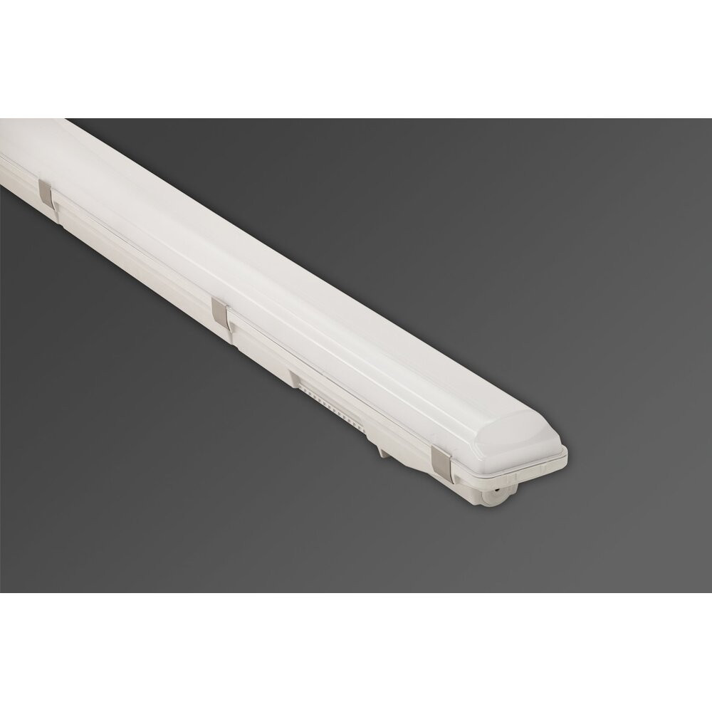 LED lámpatest , 51 Watt , 145 lm/W ,150 cm , kompakt armatúra , por- és páravédett , IP66 , természetes fehér , vészvilágítás meghajtóval , PMMA búra , IBV