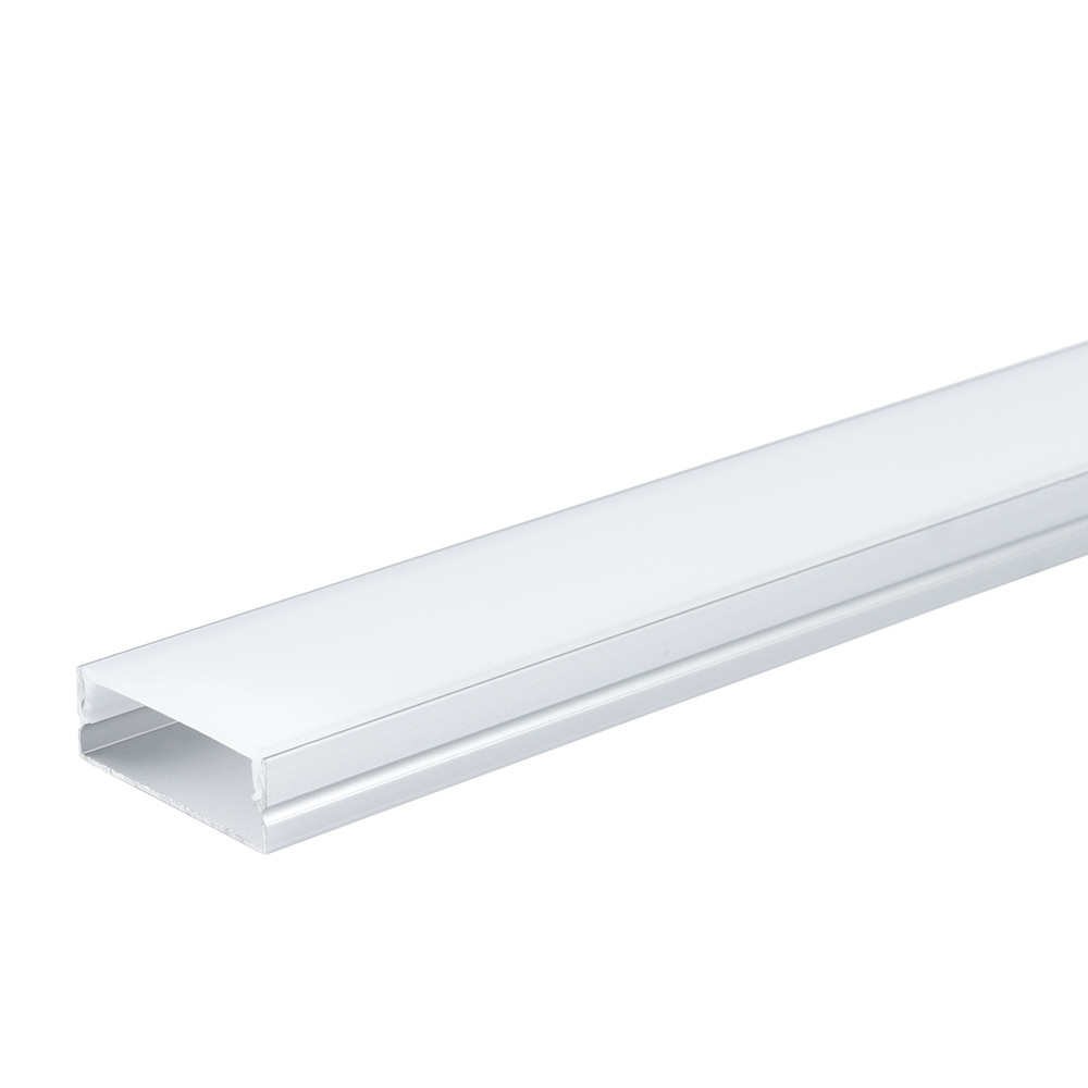 Alumínium profil LED szalaghoz 30*10mm, ezüst/fehér fedő, 2 méter, Optonica, 5115