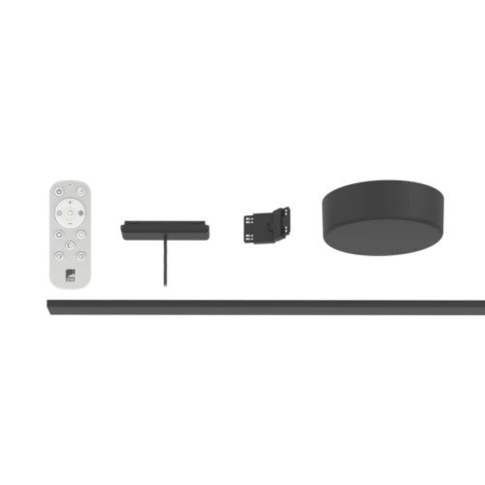 Track light sínes kezdő szett távirányítóval , 1 méter , 1 fázisú , 2 pólusú , fekete , EGLO TPLUS , 901753
