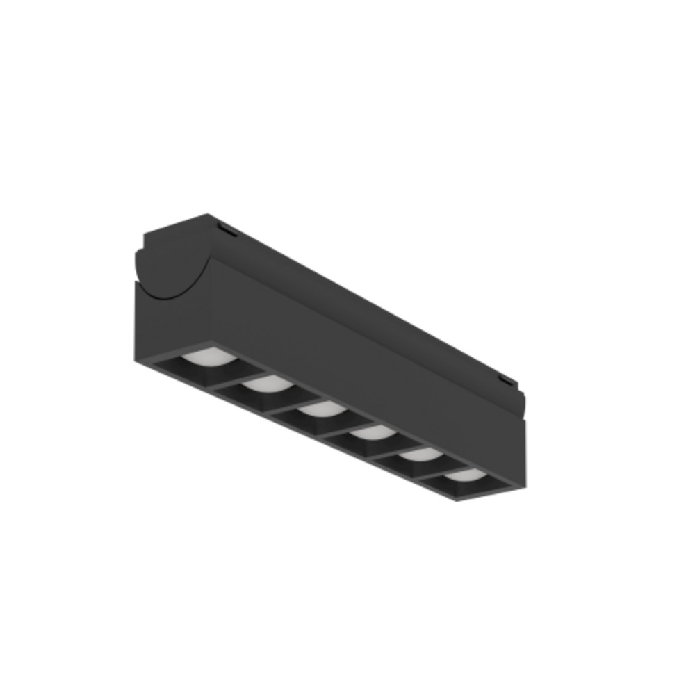 Sínes LED lámpa , lineáris , 18 cm , track light , 6W , dimmelhető , CCT , 1 fázisú , 2 pólusú , fekete , EGLO TPLUS , 901686