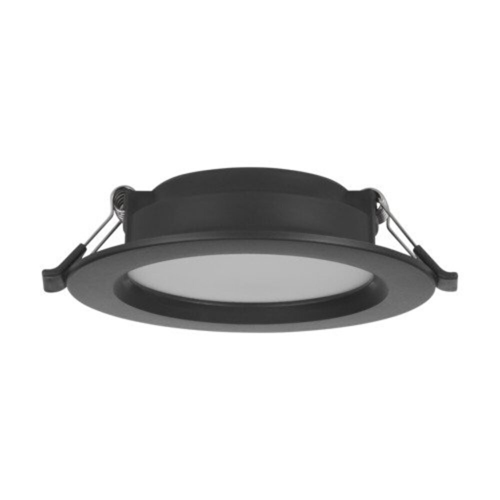 LED panel , süllyesztett , 6W , kerek , fekete , 11.7 cm , természetes fehér , műanyag , EGLO , ECO RANGE , IDUN-E , 74161