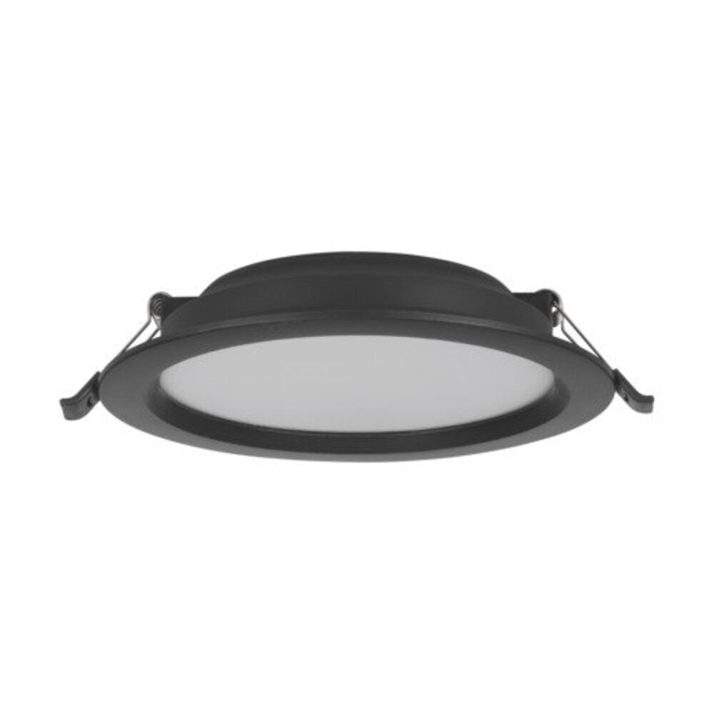LED panel , süllyesztett , 10.5W , kerek , fekete , 16.6 cm , természetes fehér , műanyag , EGLO , ECO RANGE , IDUN-E , 74162