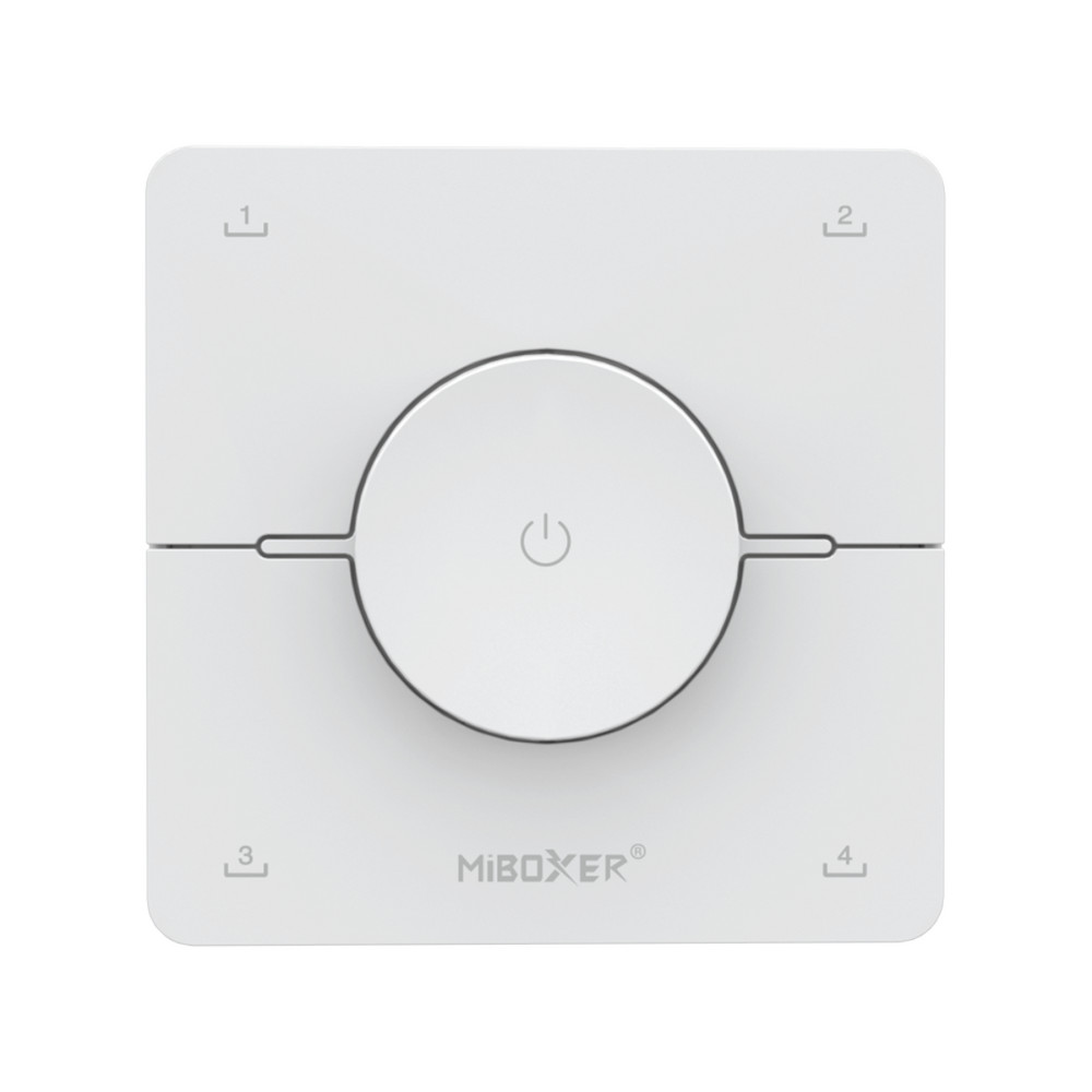 Vezeték nélküli , elemes , fali , tekerhető , dimmer , tavirányító , mágneses , 2.4GHz , rádiófrekvenciás , dimmelhető , CCT , fehér , Miboxer (Mi-Light) , K0