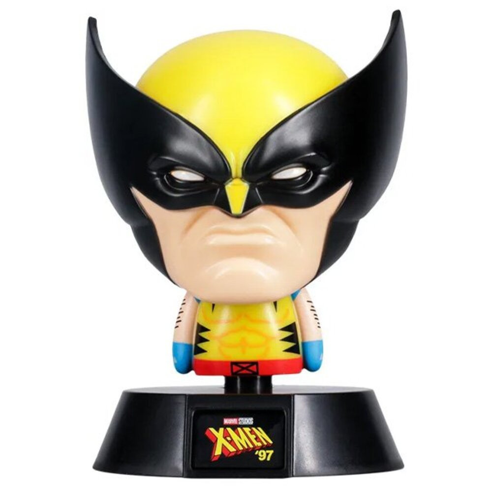 LED dekoráció , éjjeli lámpa , asztali lámpa , 3D hangulatvilágítás , X-Men Icons Wolverine , 11 cm , 2db AAA , Marvel
