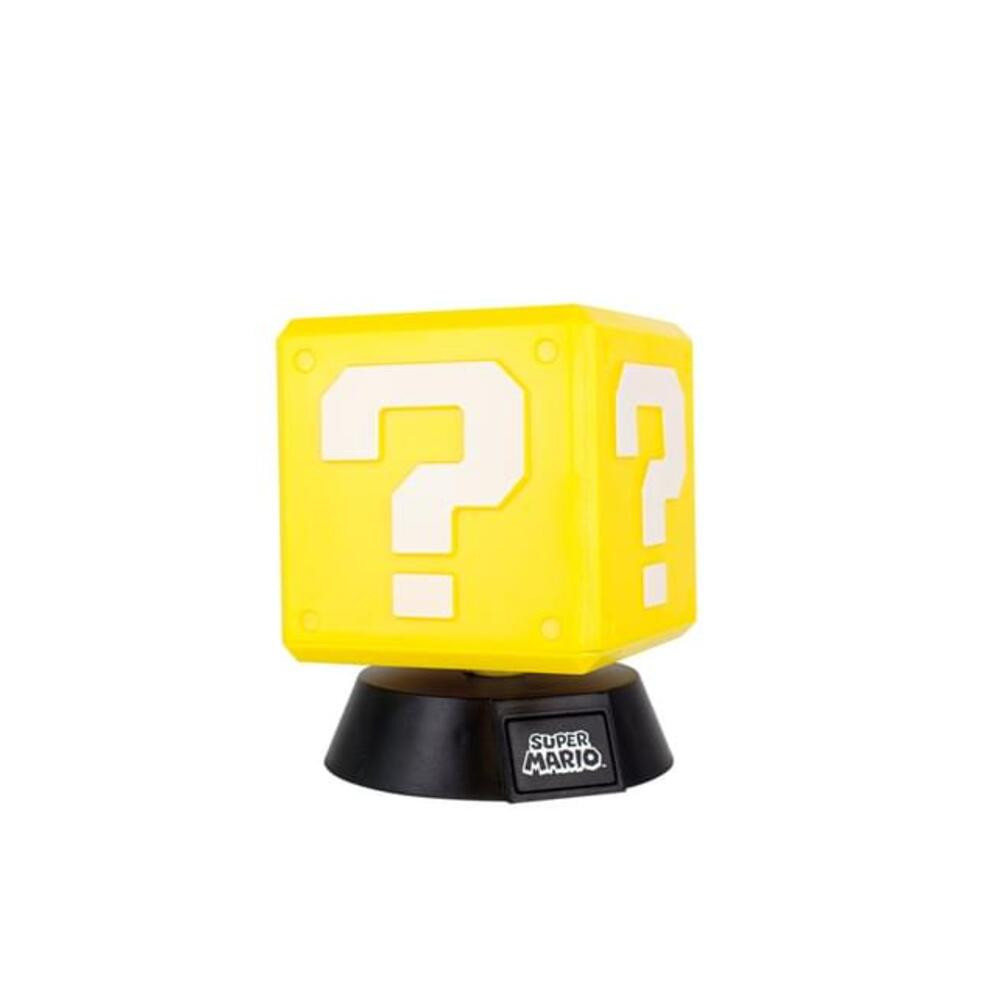 LED dekoráció , éjjeli lámpa , asztali lámpa , 3D hangulatvilágítás , Block , 10 cm , 2db AAA , Super Mario