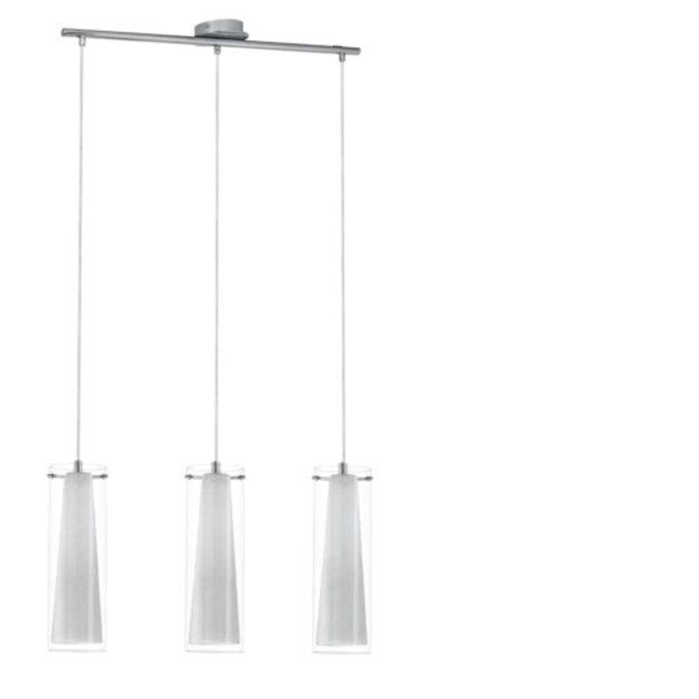 EGLO , 89833 , PINTO , függeszték , E27 , 3X40W , IP20 , átlátszó, fehér