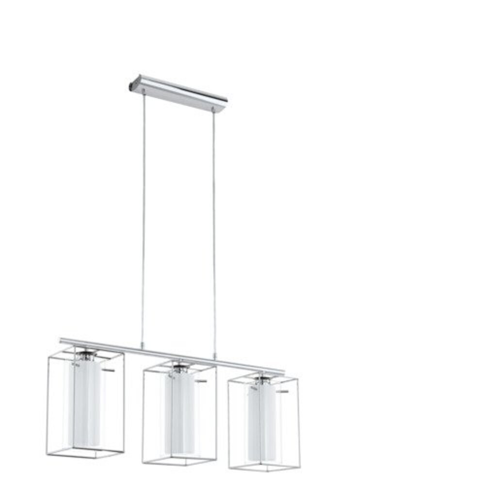 EGLO , 94378 , LONCINO 1 , függeszték , E27 , 3X60W , IP20 , átlátszó, fehér