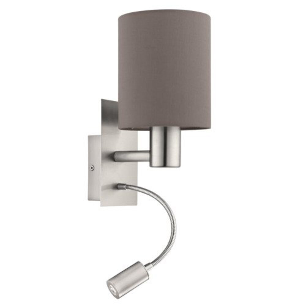 EGLO , 96481 , PASTERI , fali lámpa , 3000 K , E27 , 1X40W , IP20 , antracit-barna