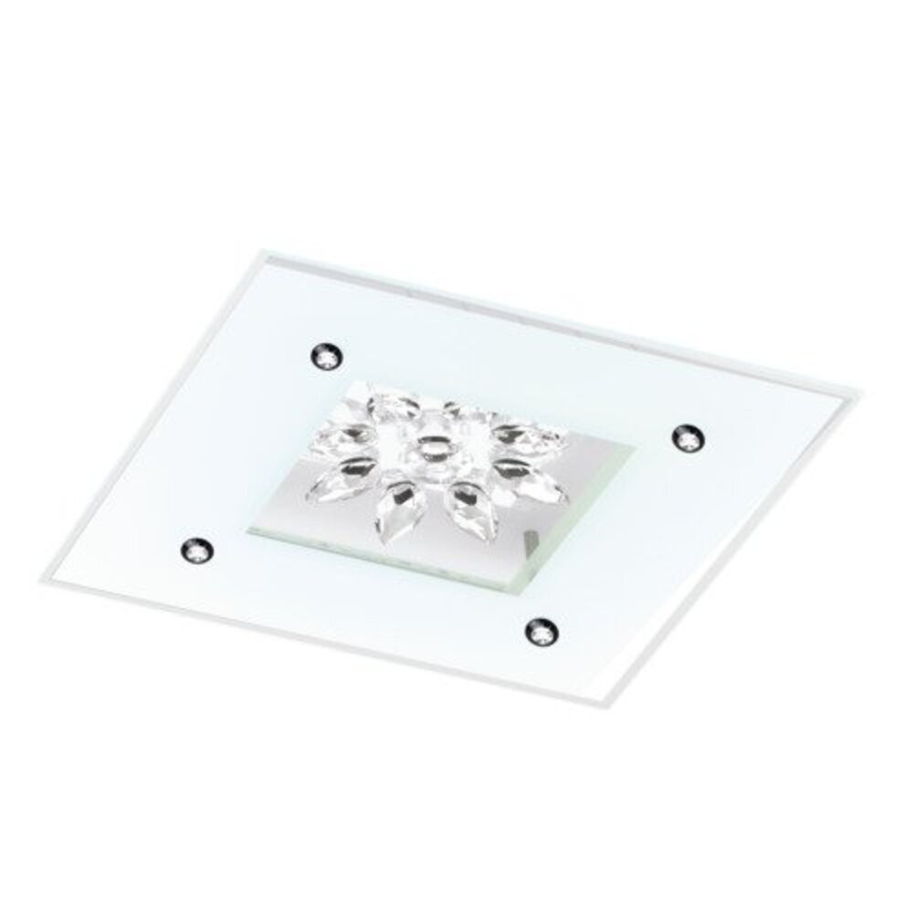 EGLO , 96536 , BENALUA 1 , fali-mennyezeti lámpa , 3000 K , LED , 18W , dimmelhető , IP20 , fehér, átlátszó