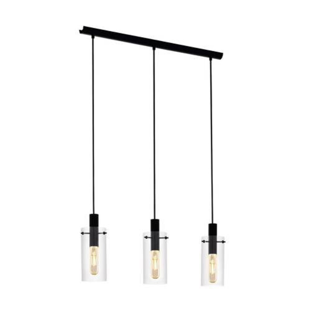 EGLO , 97367 , MONTEFINO , függeszték , E27 , 3X60W , IP20 , átlátszó