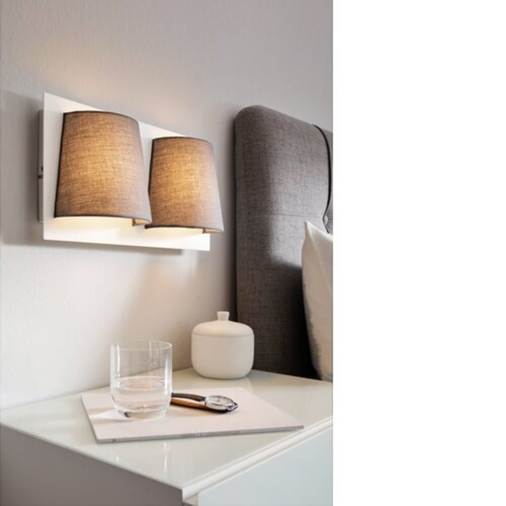 EGLO , 97625 , SERRAVALLE , fali lámpa , 3000 K , LED , 2X5,4W , IP20 , szürke