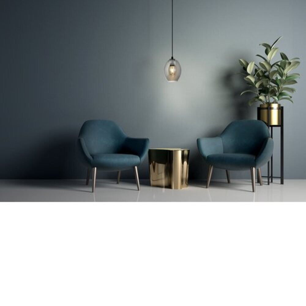EGLO , 98582 , CADAQUES , függeszték , E27 , 1X40W , IP20 , fekete-átlátszó