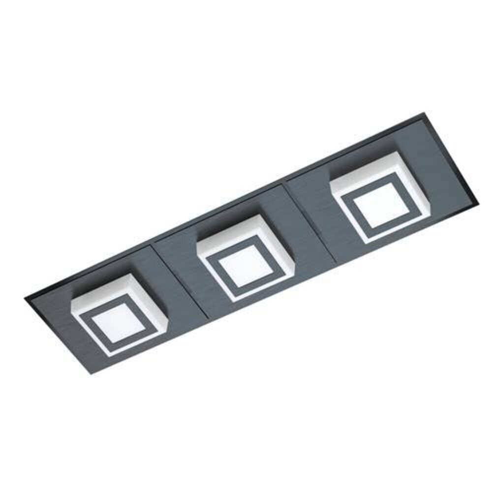 EGLO , 99363 , MASIANO 1 , fali-mennyezeti lámpa , 3000 K , LED , 3X3,3W , IP20 , szatinált