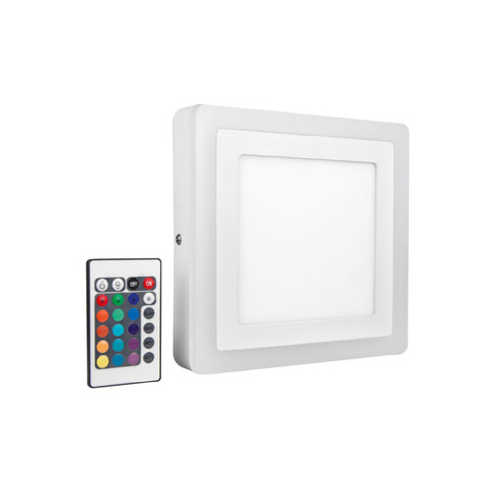 Ledvance LED Color + White Square LED lámpa távirányítóval 17W 3000K 700lm, 20x20cm, 780LM