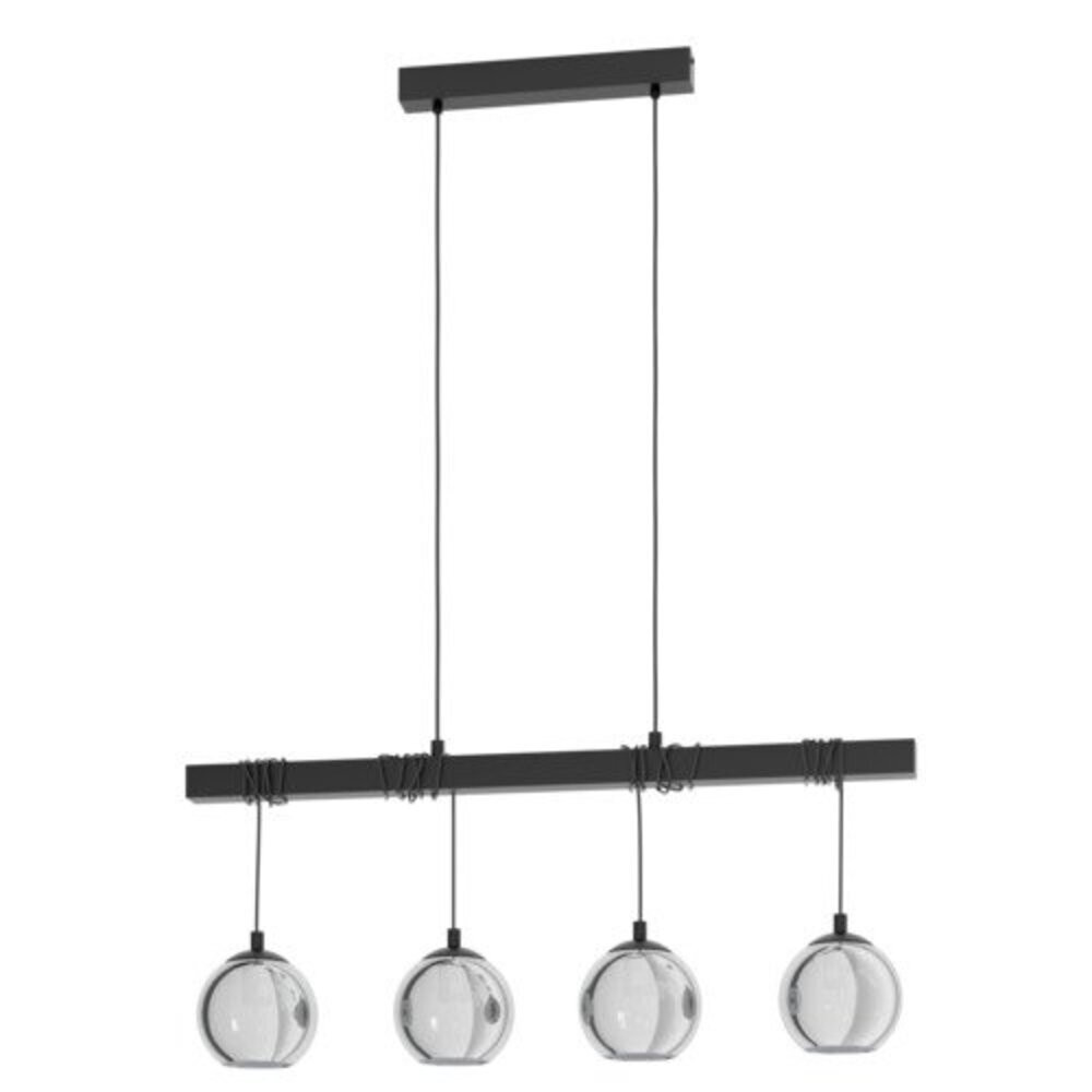 EGLO , 39761 , ARGALLO , függeszték , E27 , 4X40W , IP20 , fekete-átlátszó