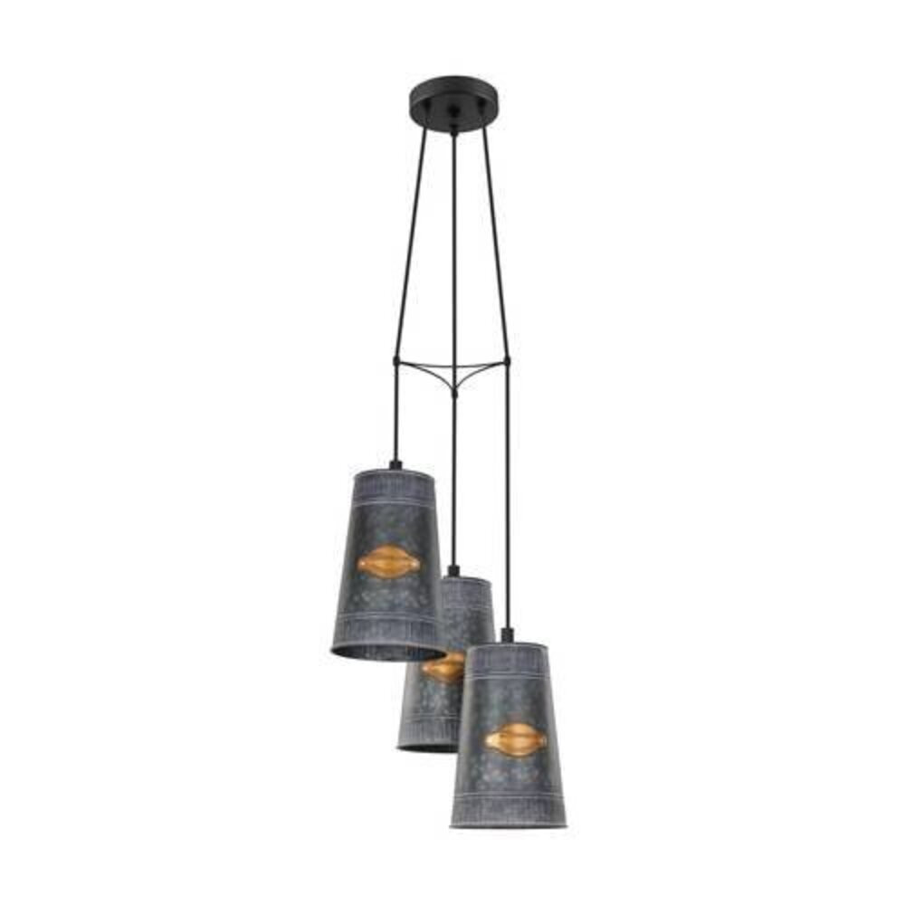 EGLO , 43108 , HONEYBOURNE , függeszték , E27 , 3X60W , IP20 , horganyzott, antikolt arany